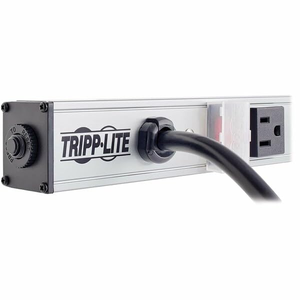 Tripp Lite Regleta de 20 Tomas para Banco y Gabinete, 60 pulgadas de Largo, Cable de 15 pies con Enchufe 5-15P, Garantía de por Vida (PS6020) miniatura 2