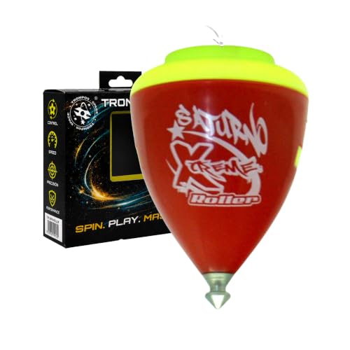 SPACE TROMPOS   Saturno Xtreme Roller, Color Rojo, con Cuerda y Packaging