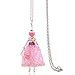 N / A Halskette Anhänger Mode Halskette für Frauen große Halsreifen Kristallpuppe Halskette Lange Ketten Lange Halskette Charms Anhänger Schmuck Halloween Weihnachtsgeburtstagsfeiergeschenk
