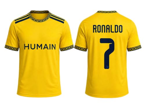 Image of Sports Football Al Nasser New Jersey Ronaldoo 7 Tshirt 2026 /2027 for Men & Boys