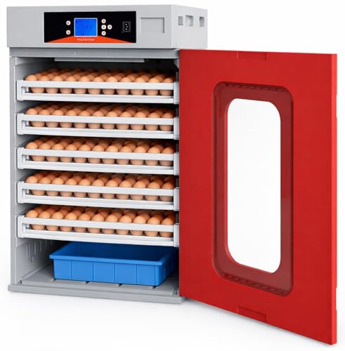 400 Egg Commercial Cabinet Incubator with Auto Egg Turning Precise Temperature & Humidity Control Large Poultry Incubator for Chicken Duck Goose & Quail Eggs Ideal for Large Farms