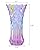 WHJY 9 inch Crystal Glass Colorful Vase for Centerpieces,Smoking, Flower Arrangements,Home Decor,Wedding or Gift Phoenix Tail Shape Thickened and Heavy