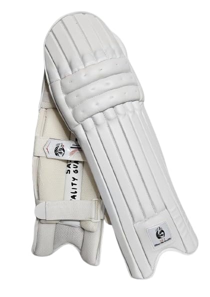 S.A. Industries Pro Cricket Cotton Batting Legguard Pad with Lightweight,Comfortable Inner Lining Enhanced Knee and Full Size (White) (B0DCNXK8RF) Amazon Price History, Amazon Price Tracker
