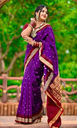 Image of NEW COLLECTION Women's Odisha Handloom Sambalpuri Pata Saree Temple Border Pasapalli Bomkai Buti Boyanika Design Saree Banarasi Soft Papa Silk Simple Ethnic Orissa Sari with Blouse Piece