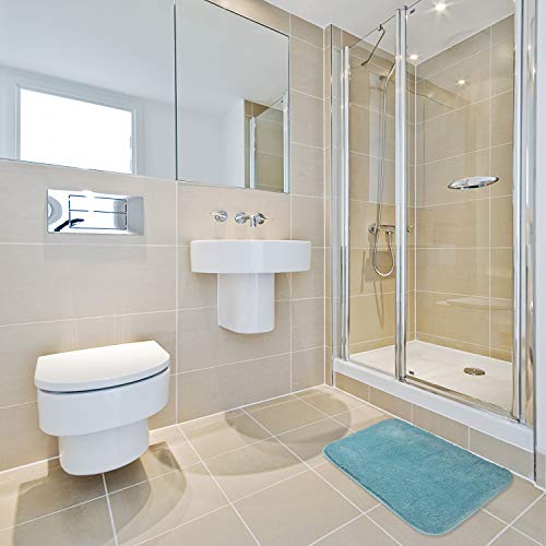 FCSDETAIL rutschfeste, Hochflor Badteppiche 50 x 80 cm, Maschinenwaschbare Badematte, Badvorleger mit… – Bild 3