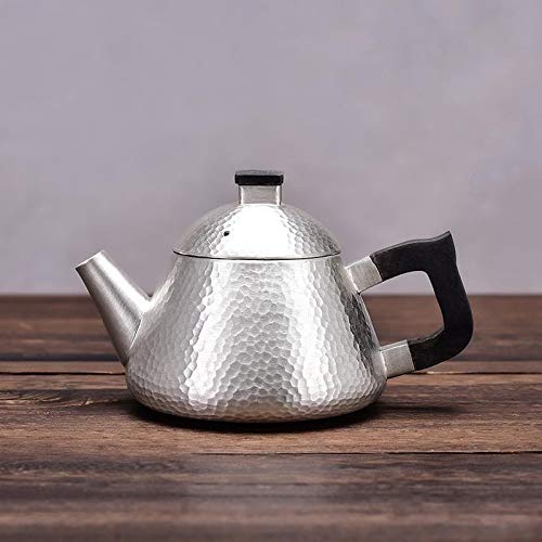 No-Branded Teiera d'Argento hkrstssxj Servizio da tè di Acqua Calda Teiera Pot a Mano Teiera Set Bicchieri Sterling… - immagine 3