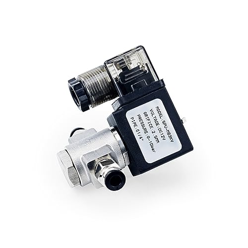 Électrovanne électrique 1/4 acier inoxydable DN8 12V - 6