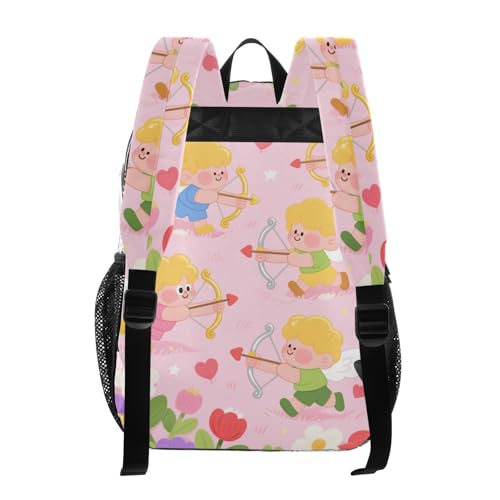 Cartoon and Cute Pink Cupid Backpack For School Clear Clear Book Bags For Teen Girls See Through PVC Back Pack3