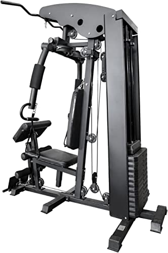Foto von AsVIVA Kraftstation MG5 40in1 für Zuhause | Hochwertige Fitnessstation mit Seilzug | Multigym mit Butterfly Latzug | Kraftstation Einschließlich 73 kg Gewichte | Max. Gewichtsbelastung 130 kg