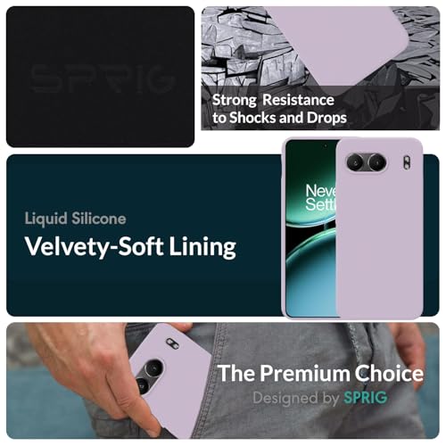 Image of SPRIG Compatible with OnePlus Nord 4 Premium SilkTone Back Cover Drop Tested Shock Proof Mobile Case for Men, Women, Boys and Girls with Camera Protection (Lilac)