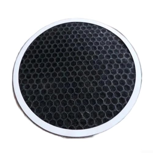 EXTRWORY Filtro de aire PVC elemento compuesto para carbón activado HEPA Humo Polvo Eliminación Blanco Negro para Hogares Oficinas (59mm)