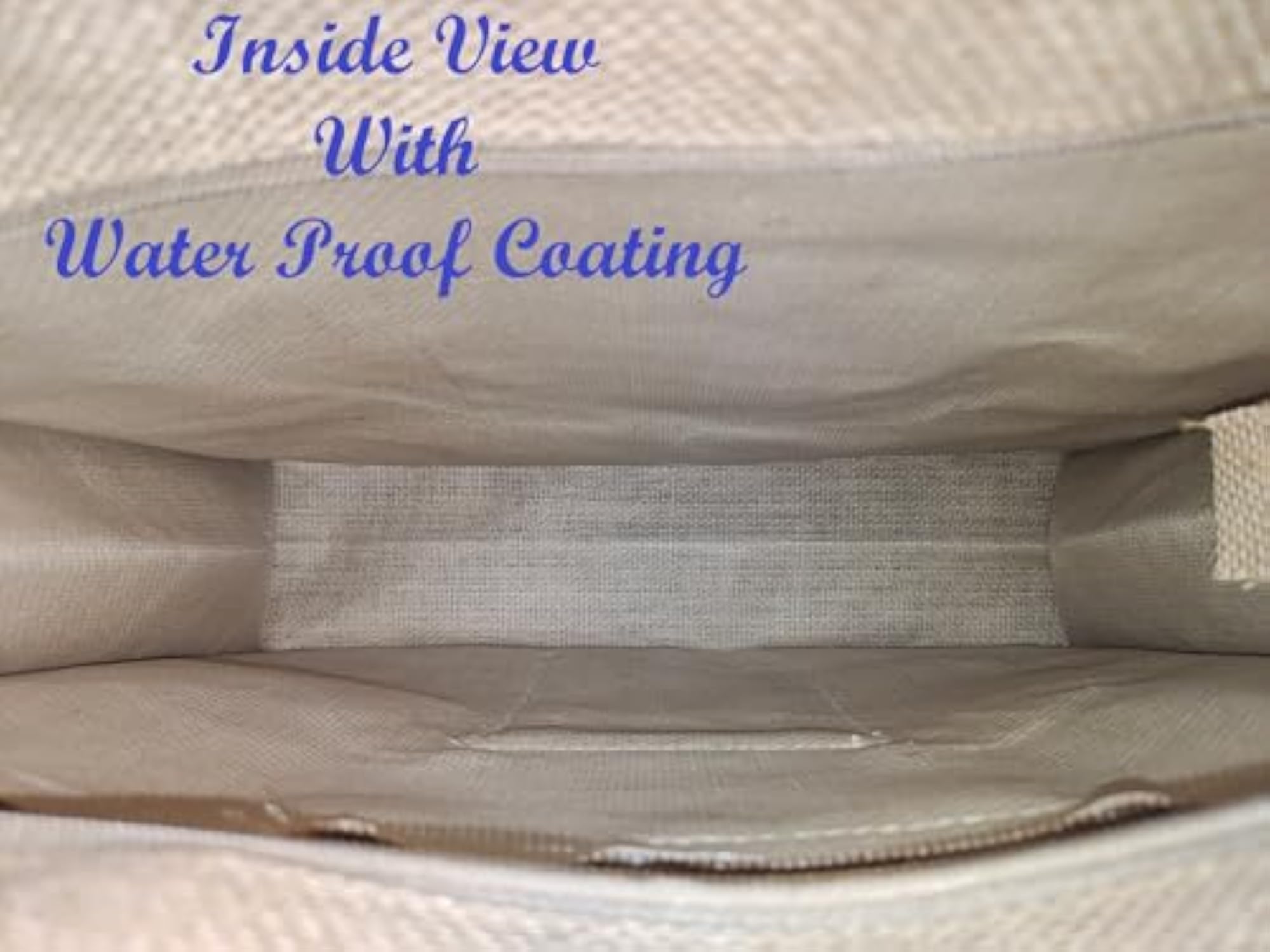 Handmade Go Green Jute Bag with Zipper, Eco-Friendly