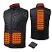 Gilet Chauffant pour Hommes, Gilet Chauffant Rechargeable 10000mAh 7.4V Gilet Chauffant Chaud, Veste Chauffante Electrique pour le ski d'hiver en plein air,Randonnée,Chasse. (XXL)