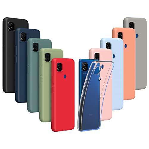 Iuveruln - 10x Funda para Xiaomi Redmi 9C Cover