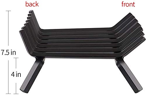 Amagabeli Garden Home Black Wrought Iron Fireplace Log Grate 30 Inch Wide Heavy Duty Solid Steel Indoor Chimney Hearth 3/4" Bar For Outdoor Kindling Tools Pit Wood Stove Firewood Burning Rack Holder #TOP5