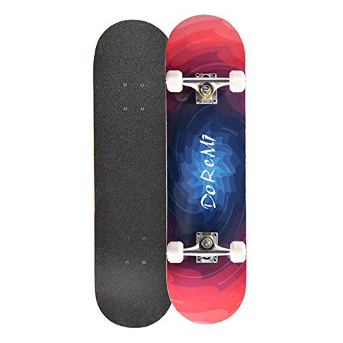 Skateboard complet 31 pouces double kick pour éviter les vibrations