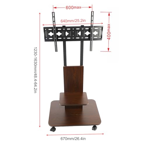 Soporte móvil para TV 32-65", ajustable, carga 35 kg miniatura 6