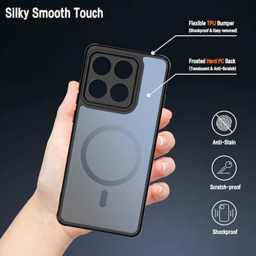 Coque magnétique Moto Edge 2025 antichoc et fine translucide noir