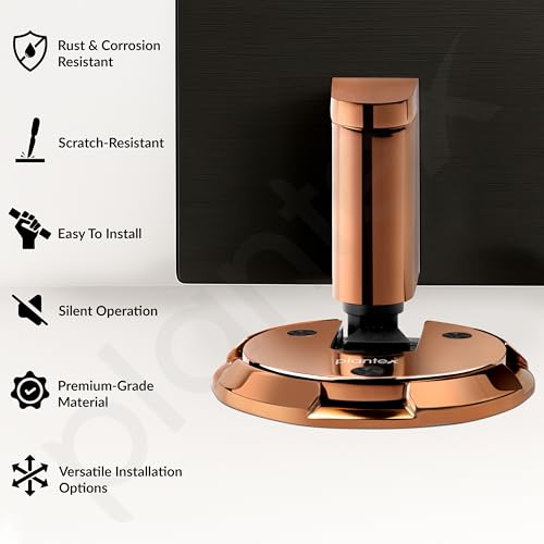 Image of Plantex Door Stopper for Home /Floor Mounted Doors Stopper /Door Stoppers for Hotel /Office /Stops for Door -Pack of 1 (Rose Gold)