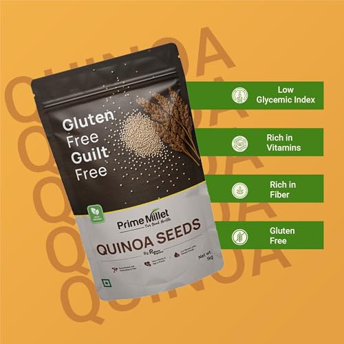 Image of Prime Millets Quinoa Seeds 1kg | High Protein Superfood | Weight Loss & Diabetes Friendly | Gluten Free | Rich in Fiber