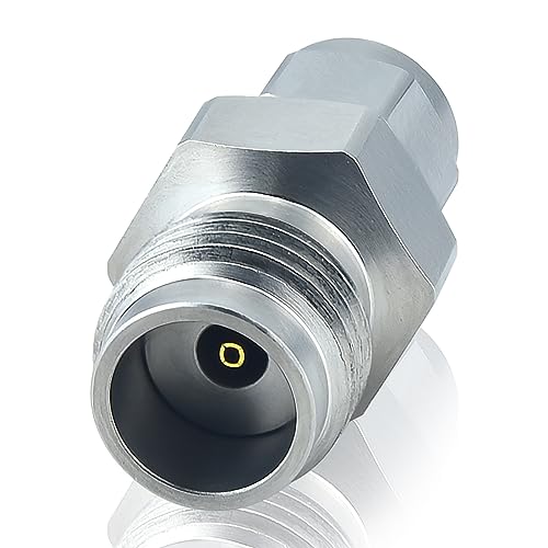 Adaptateur micro-ondes 1.0mm vers 1.85mm en acier inoxydable 50 Ohm DC à 67 GHz