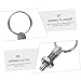 VILLCASE 3pcs Spring Plunger Stainless Steel Non Lock Out Design with Pull Rings Durable and Easy to Install for Mechanical Fastening Industrial Applications