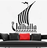 ktm dakar aufkleber Material: Vinyl (PVC) Schiff Wandaufkleber Dakar Viking Wohnkultur Mittelalter Stil Kunst Wandbild Segelboot Aufkleber Retro Schlafzimmer Wohnzimmer Dekoration 33x42cm