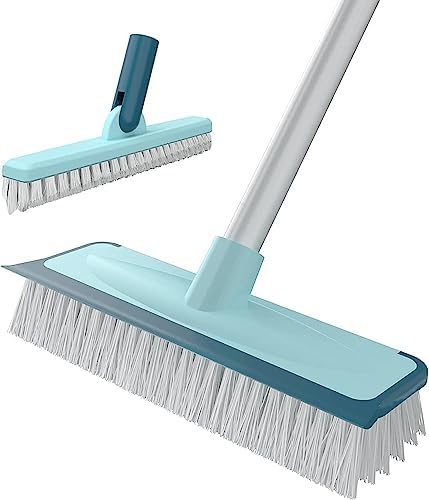 Balai Métallique Télescopique 145 Cm - Brosse Rigide Pour Terrasse, Jardin Et Patio