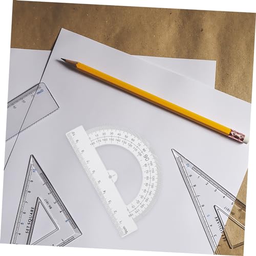 EXCEART 10 Pcs transferidor réguas de desenho régua angular ferramenta régua de medição portátil rég