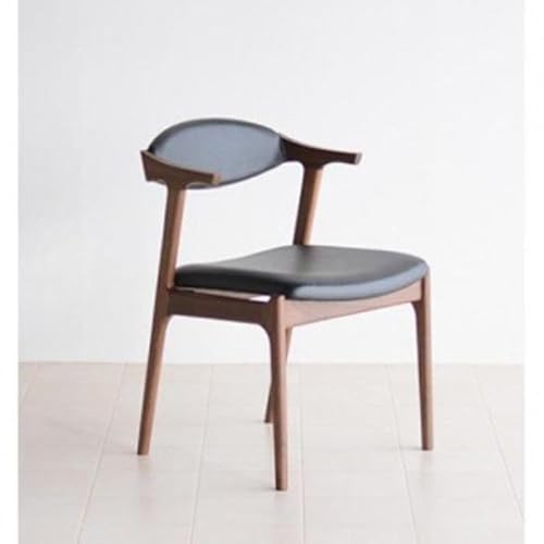 ダイニングチェア フラット ハーフアーム ウォールナット無垢 大川市