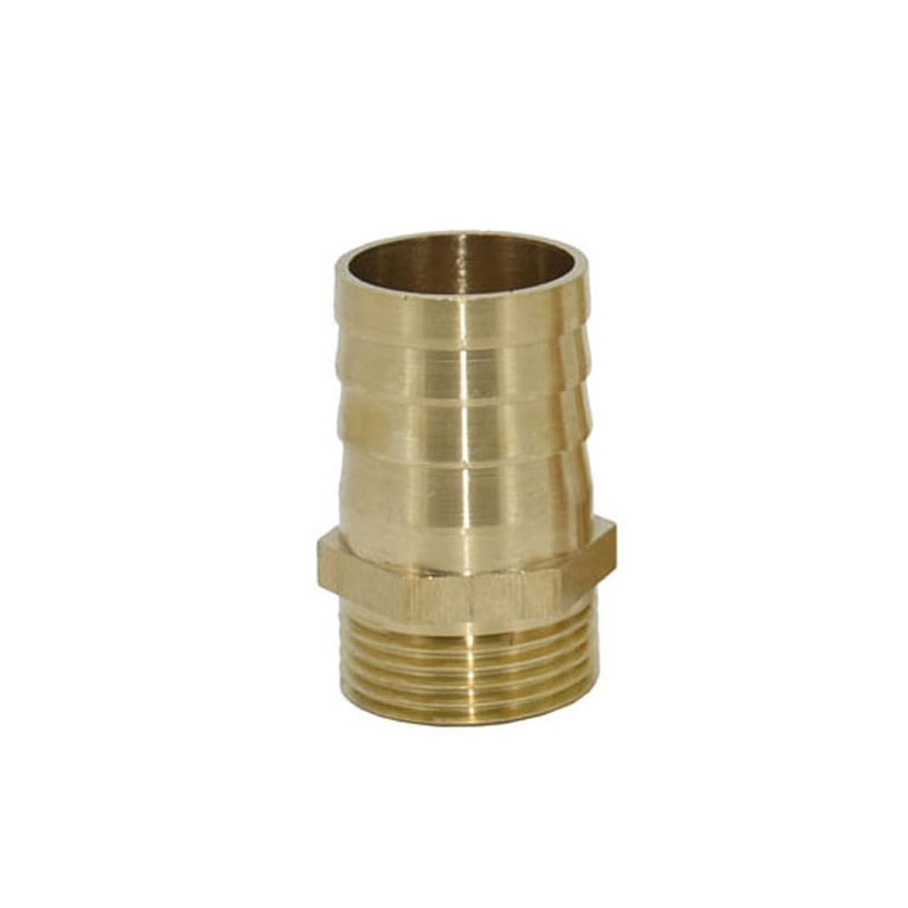 Connettore maschio per tubo flessibile da 16 mm, 19 mm, 25 mm, 32 mm a 1" in ottone DN15 DN20 DN25, raccordo per tubo da giardino, 25 mm