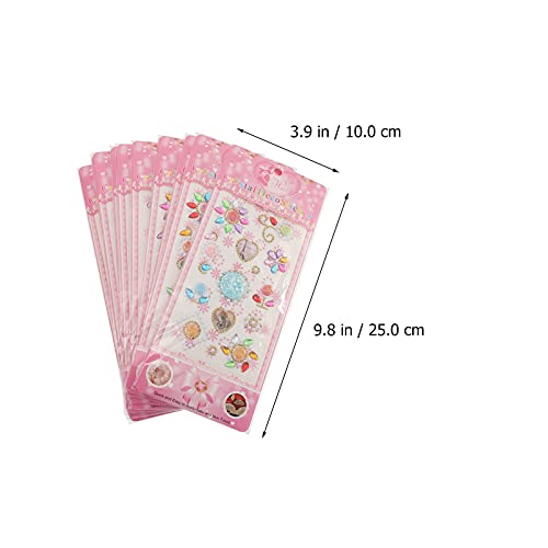 ARTIBETTER 10Pcs Jóias Auto- Adesivo de Strass Etiqueta Do Ofício DIY Art Decor