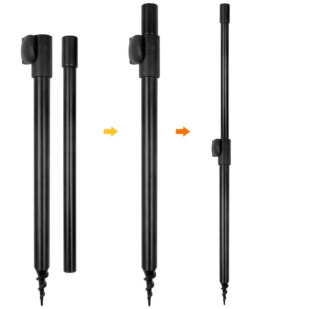 Fishing Buzz Bars, 9 sztuk wędek wędkarskich, uchwyt na wędkę, alarm, zestaw z torbą do przechowywania