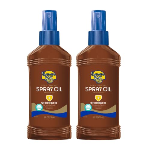 Banana Boat Deep Tanning Oil Spray SPF 4, 8 Fl Oz (2 Pack) - image 1