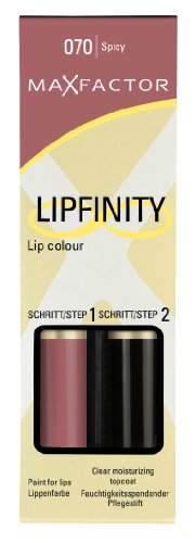 Max Factor Lipfinity 70 Spicy, 1er Pack (2 x 2 ml)