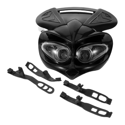 Couvre-phares moto hors route noir pour sécuriser la conduite de nuit