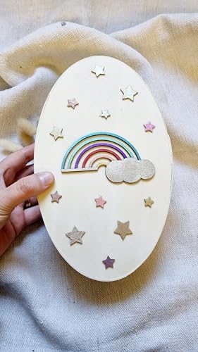 GLOWYBOX Tiersarg Kleintier Beerdigung Sternenkind beerdigen Fehlgeburt Kleiner Sarg Sternenkind Fehlgeburt Sarg stille Geburt beerdigen Sarg Regenbogen Kleiner Sarg Kleintiersarg Regenbogenbrücke