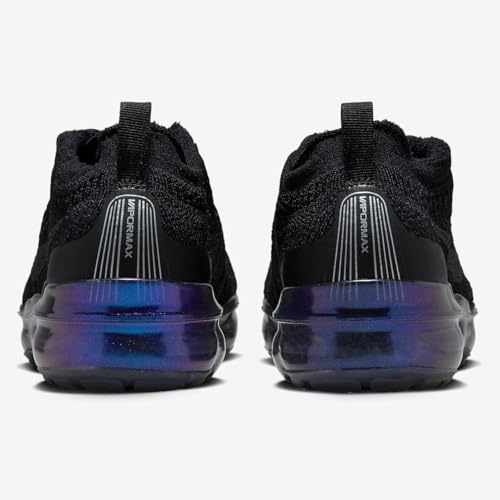 Nike Air Vapormax 2023 Flyknit Women's Shoes (FD3148-001, Black/Metallic Silver/Multi-Color) Size 7.53