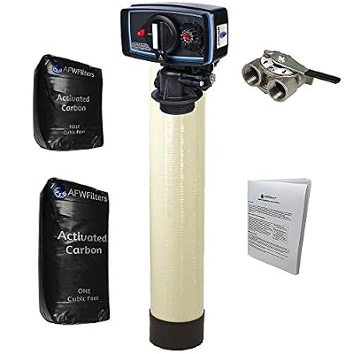 Carbon tank Filter CB1.5-56 Carbon Tank System Whole House 1.5 cu. ft. Fleck 5600 Filter Valve, 1 Count (Pack of 1), Black
