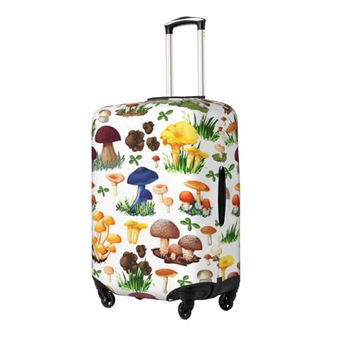 Japanese Painting Mushroom Print Luggage Suitcase Cover Protector Luggage Washable Covers With Concealed Zipper2