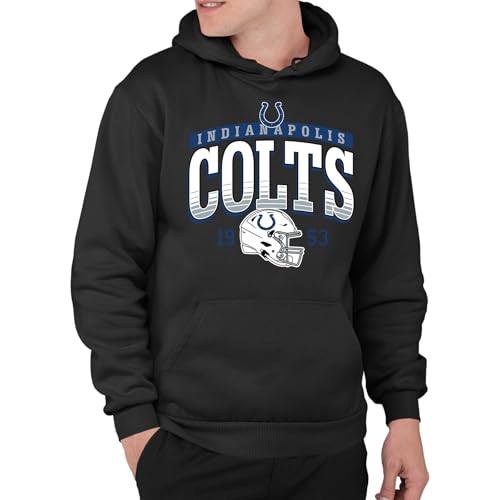 Junk Food NFL - Indianapolis Colts - Mighty - Officially Licensed Adult Pullover Fleece Hoodie for Men and Women