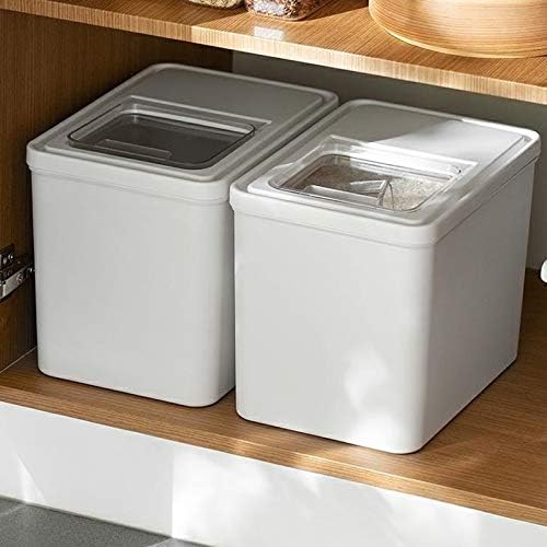 Clamshell Sealed Multifunctional Rice Bucket，Storage Box Kitchen Household Grain Dispenser Food Storage