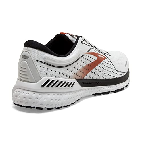 Brooks Brooks Men's Adrenaline GTS 21 Running Shoe - White/Black/Orange - 9