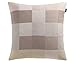 Joop! - Federa per cuscino, motivo mosaico, 30 beige/moka – 40 x 40 cm