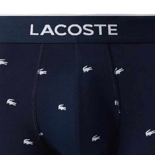 Lacoste Men's Cotton Stretch Mini Croc Print Boxer Briefs, 3-Pack (Amazon Exclusives)2