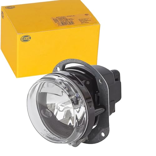 HELLA 1N0 010 294-011 FF-Nebelscheinwerfer - 90mm Essential - 24V - rund - Einbau - glasklare Streuscheibe - Lichtscheibenfarbe: transparent - rechts/links