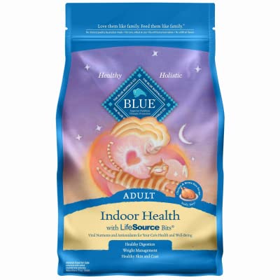 Blue Buffalo American Distribution & Mfg 800181 Indoor Health Cat Food, Chicken/Rice, 7-Lbs. - Quantity 4