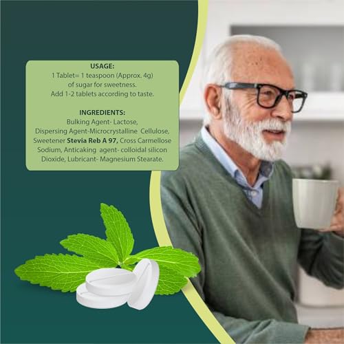 Image of Zindagi Stevia Sugar Free Tablets | Natural & Zero Calorie Sweetener | Diabetic Friendly Sugar | 100 Tablets