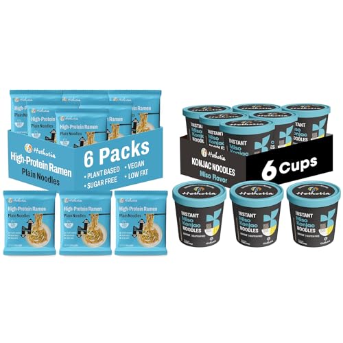 Hethstia Konjac Noodles Instant Miso Soup Cup – 6 Packs