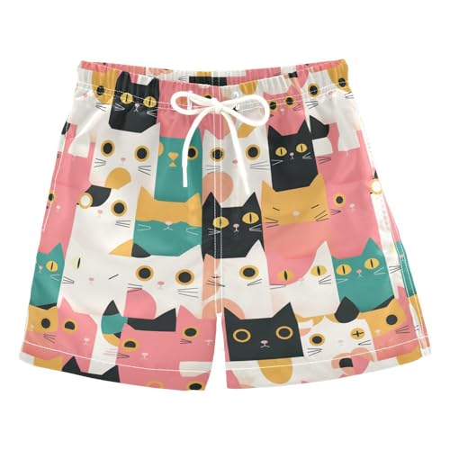 Boys Swim Trunks with Pockets and Quick Dry Fabric,Simple Cay Kids Swimwear Boy Swimsuit X-Small